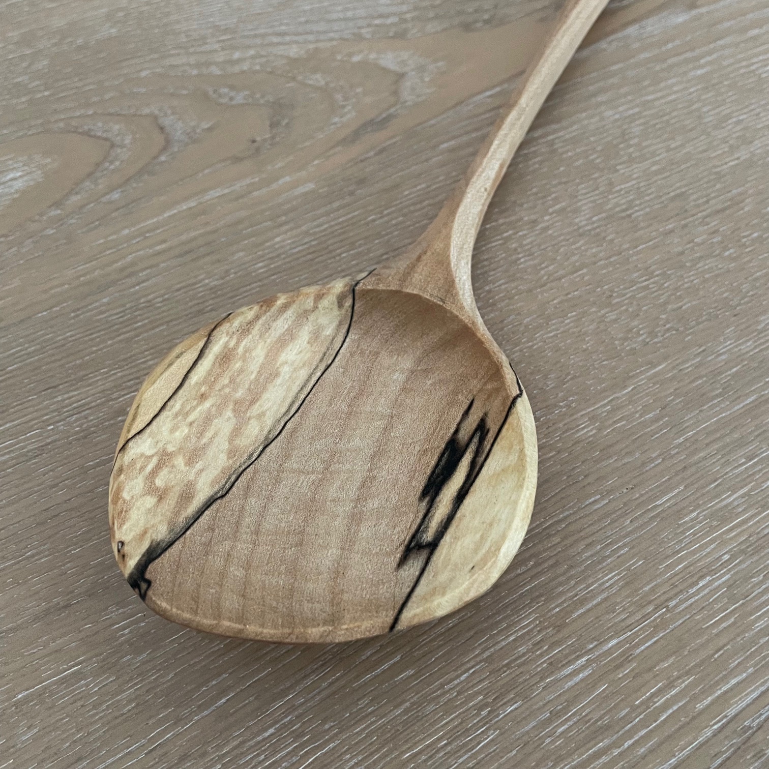 13" Spalted maple cooking spoon