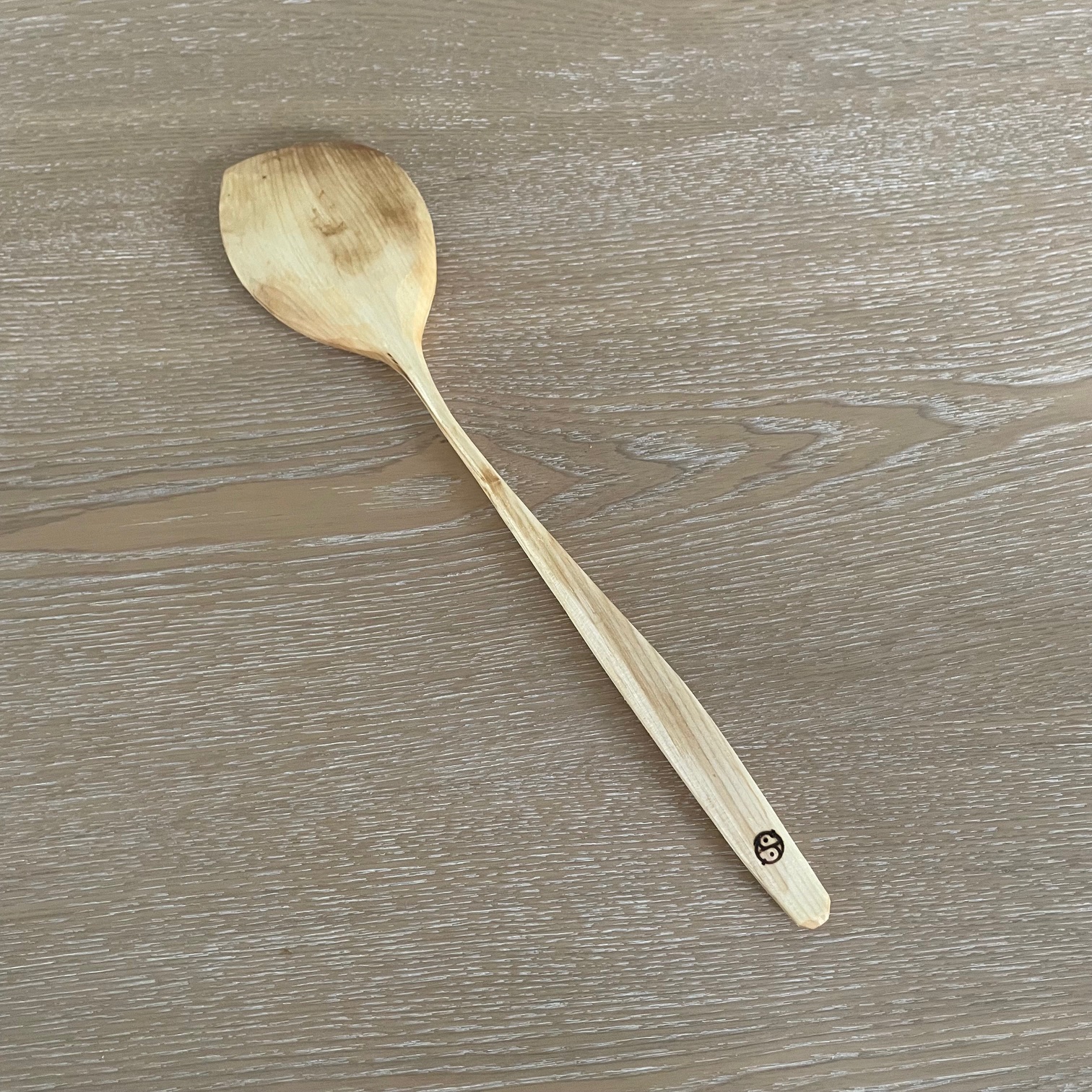 12" Right-handed Maple cooking spoon
