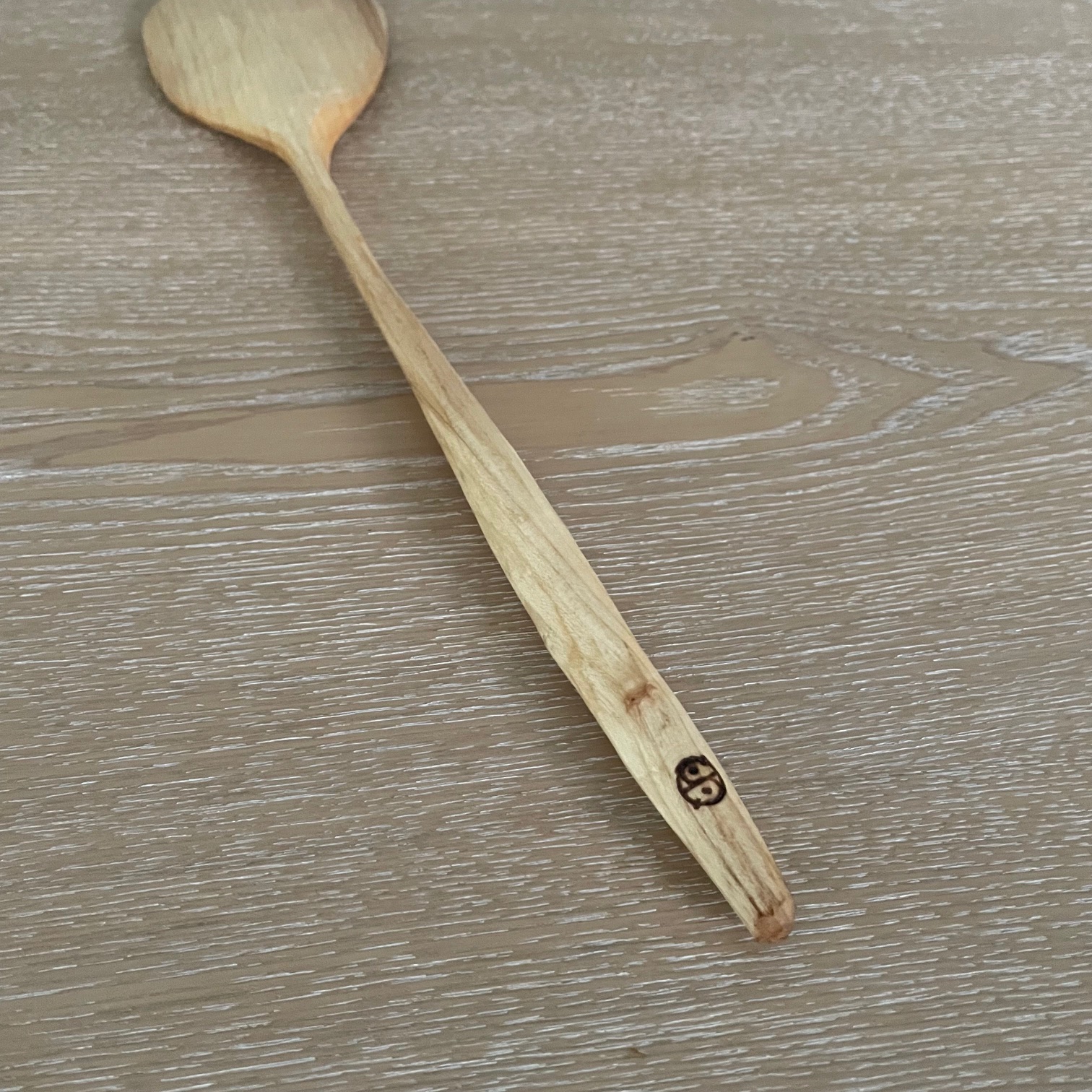 12" Baked Maple cooking spoon