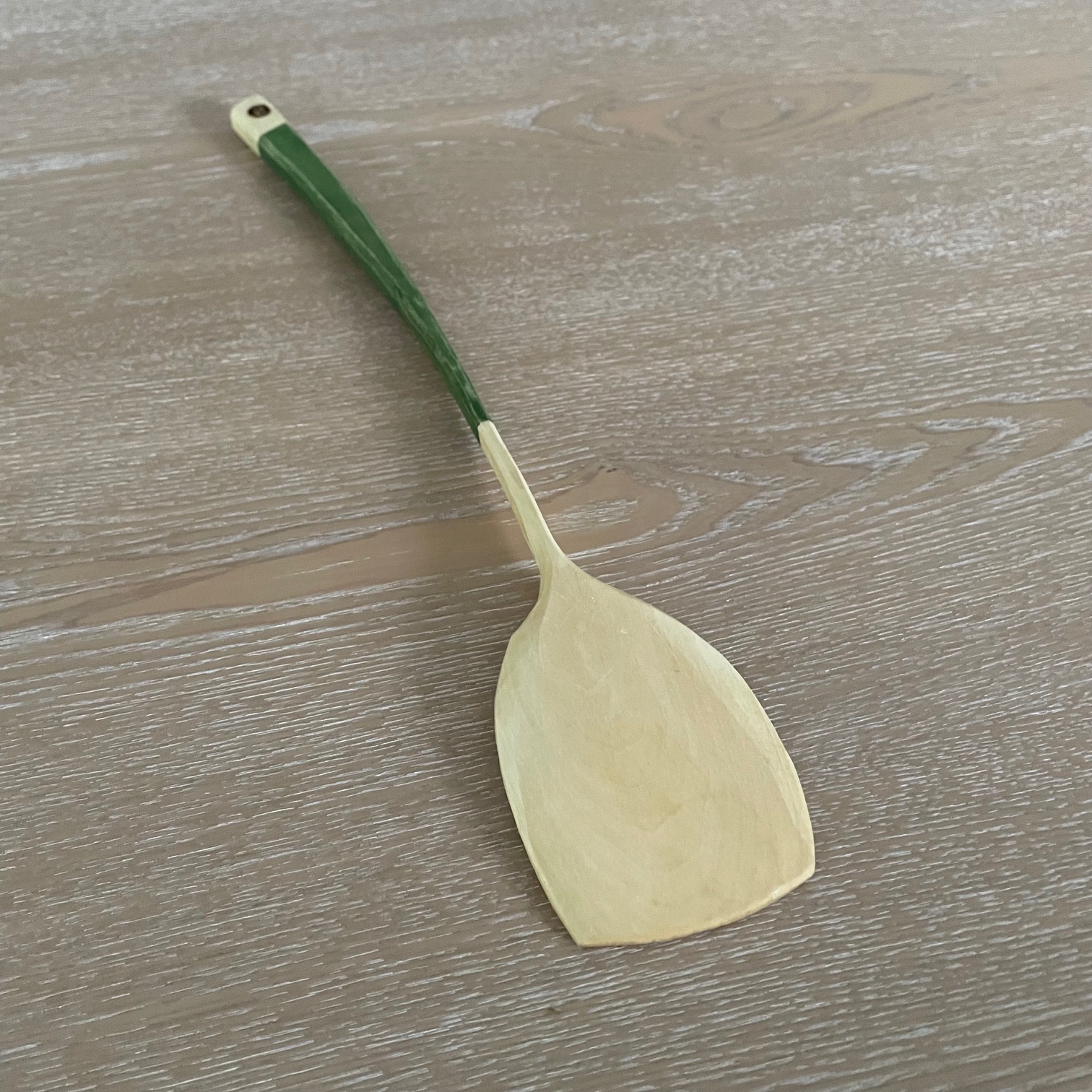 14" Curved maple cooking spoon