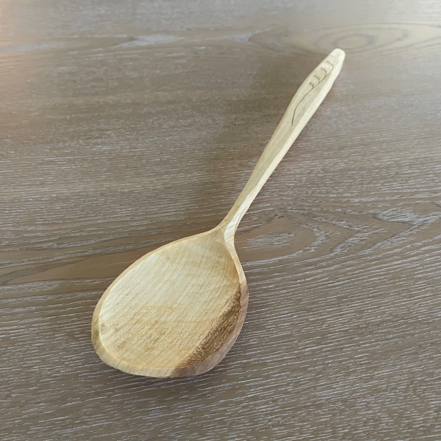 12" Maple cooking spoon
