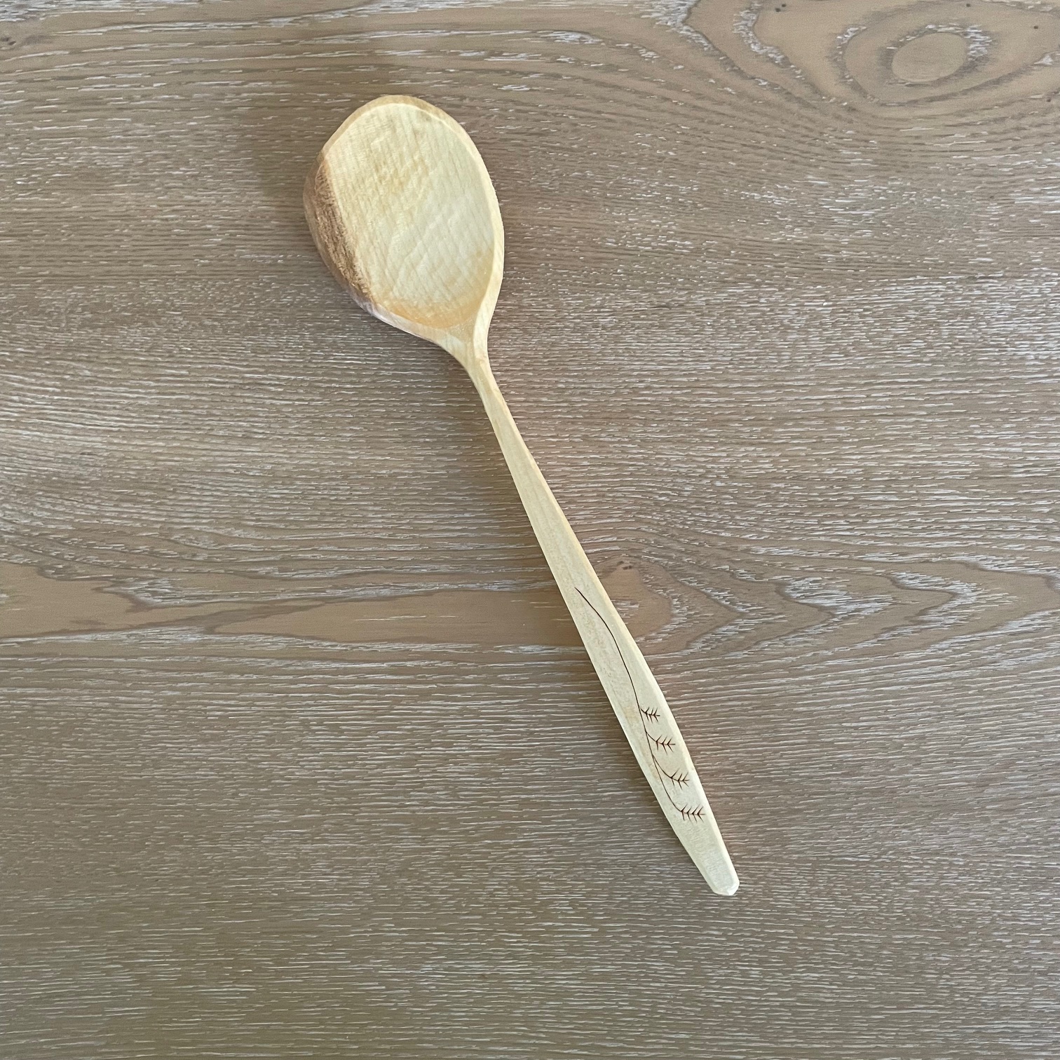 12" Maple cooking spoon
