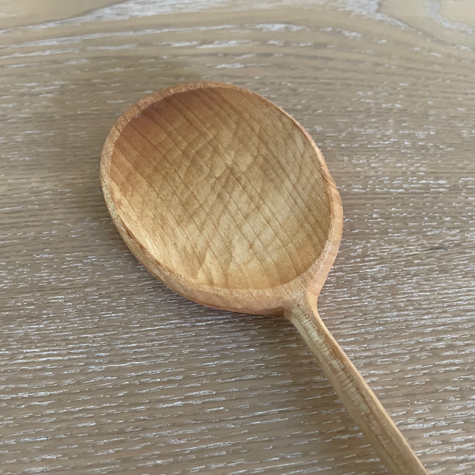 12" Baked Maple cooking spoon