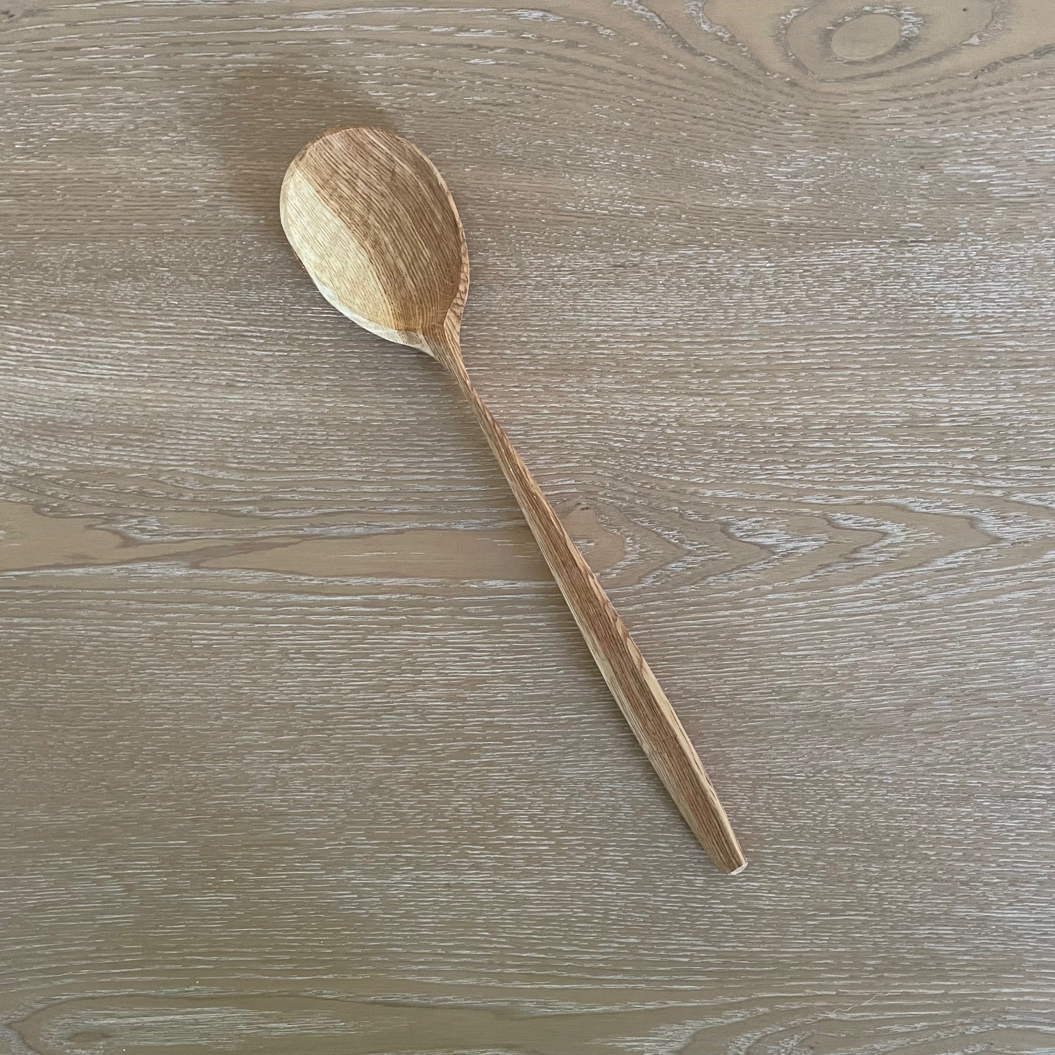 12" White Oak cooking spoon