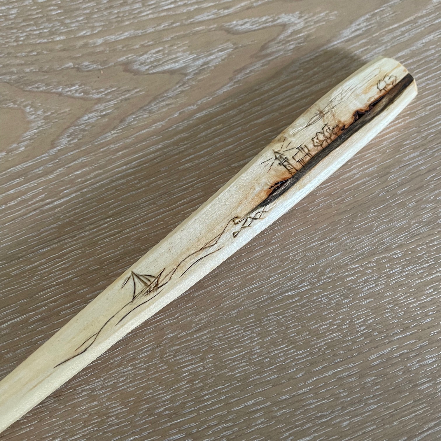 13" Scrimshaw Cooking Spoon