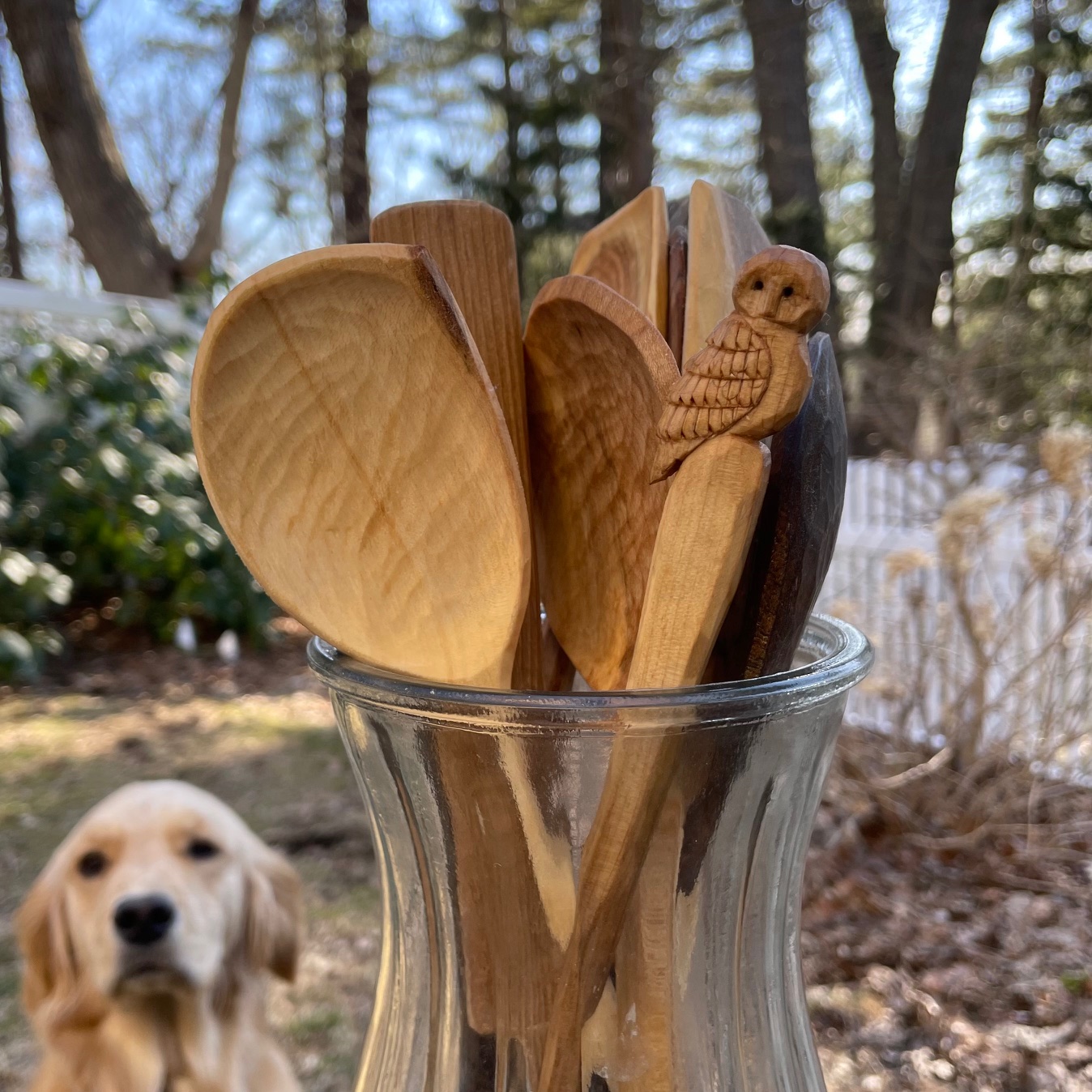 11" Owl spoon