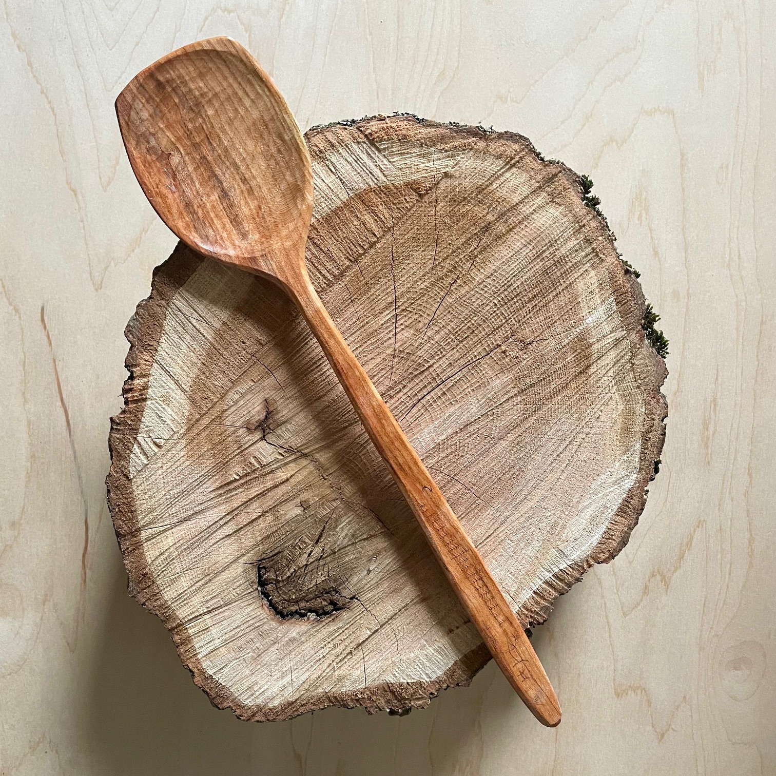 “Elk at Dusk” Black Birch Spoon