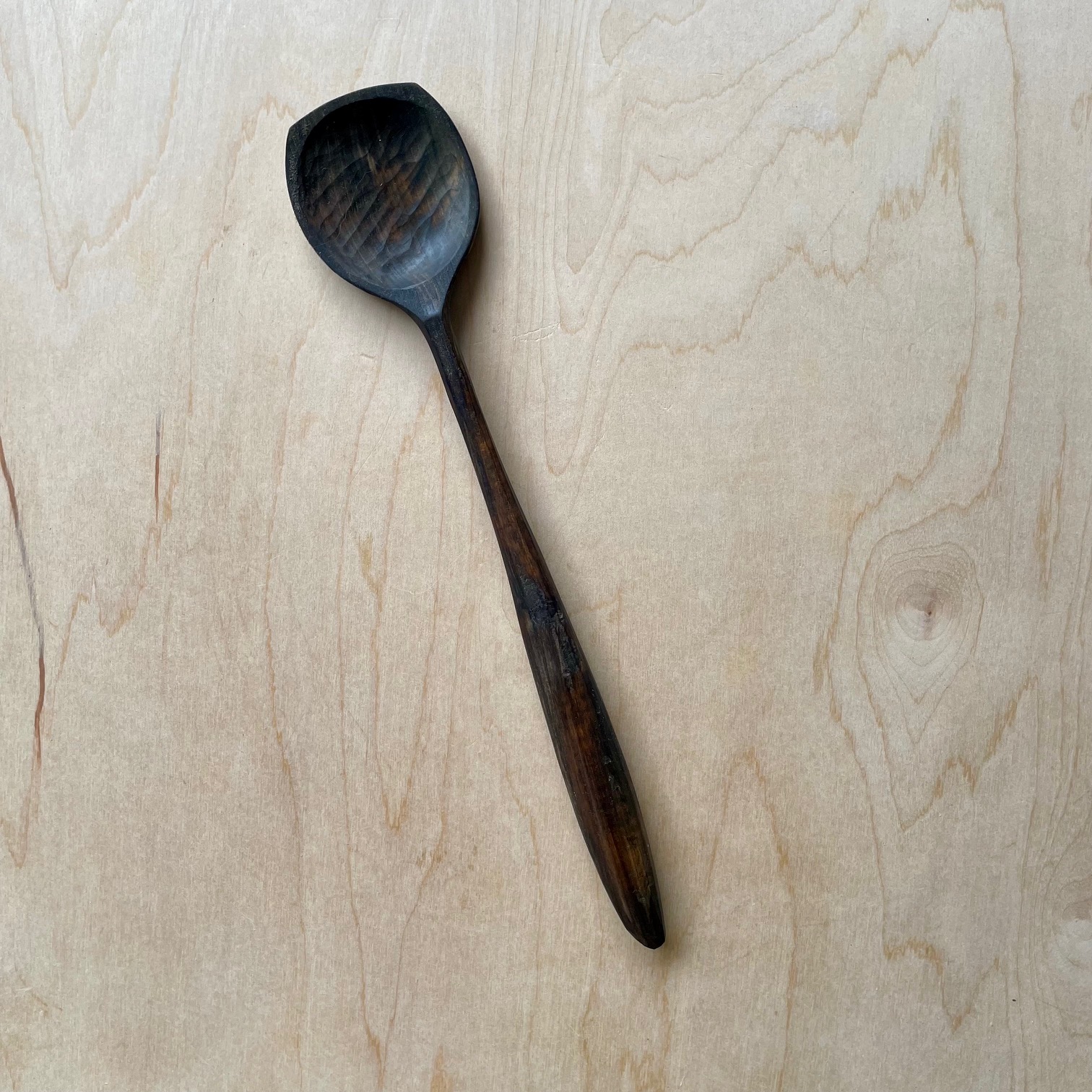 Flat-tipped Ebonized Spoon