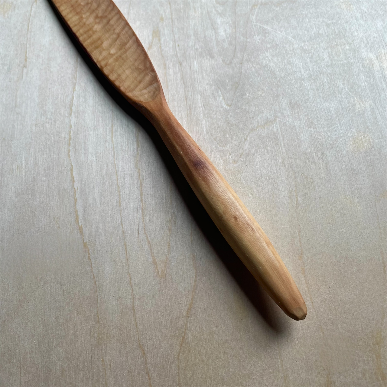 12" baked Maple spurtle