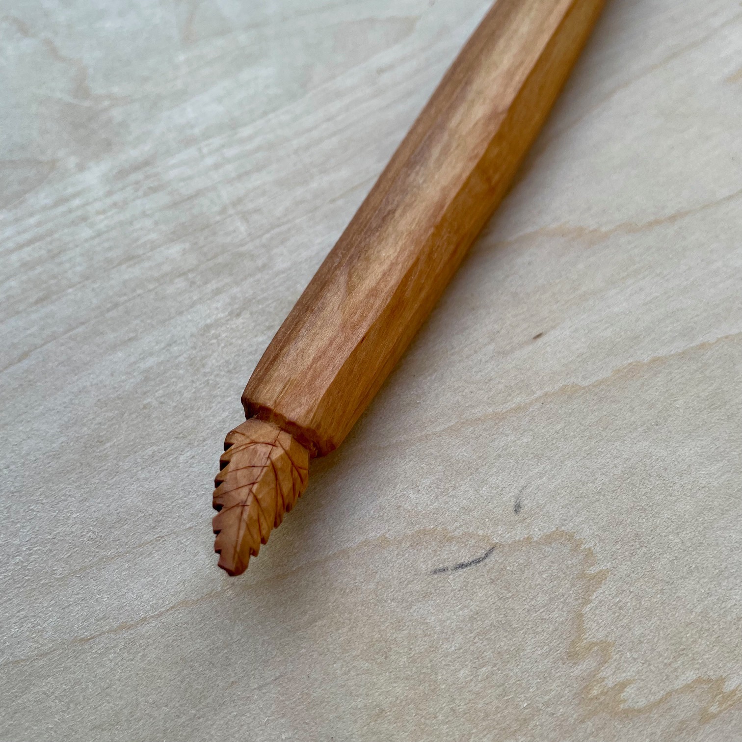 12" Apple cooking spoon