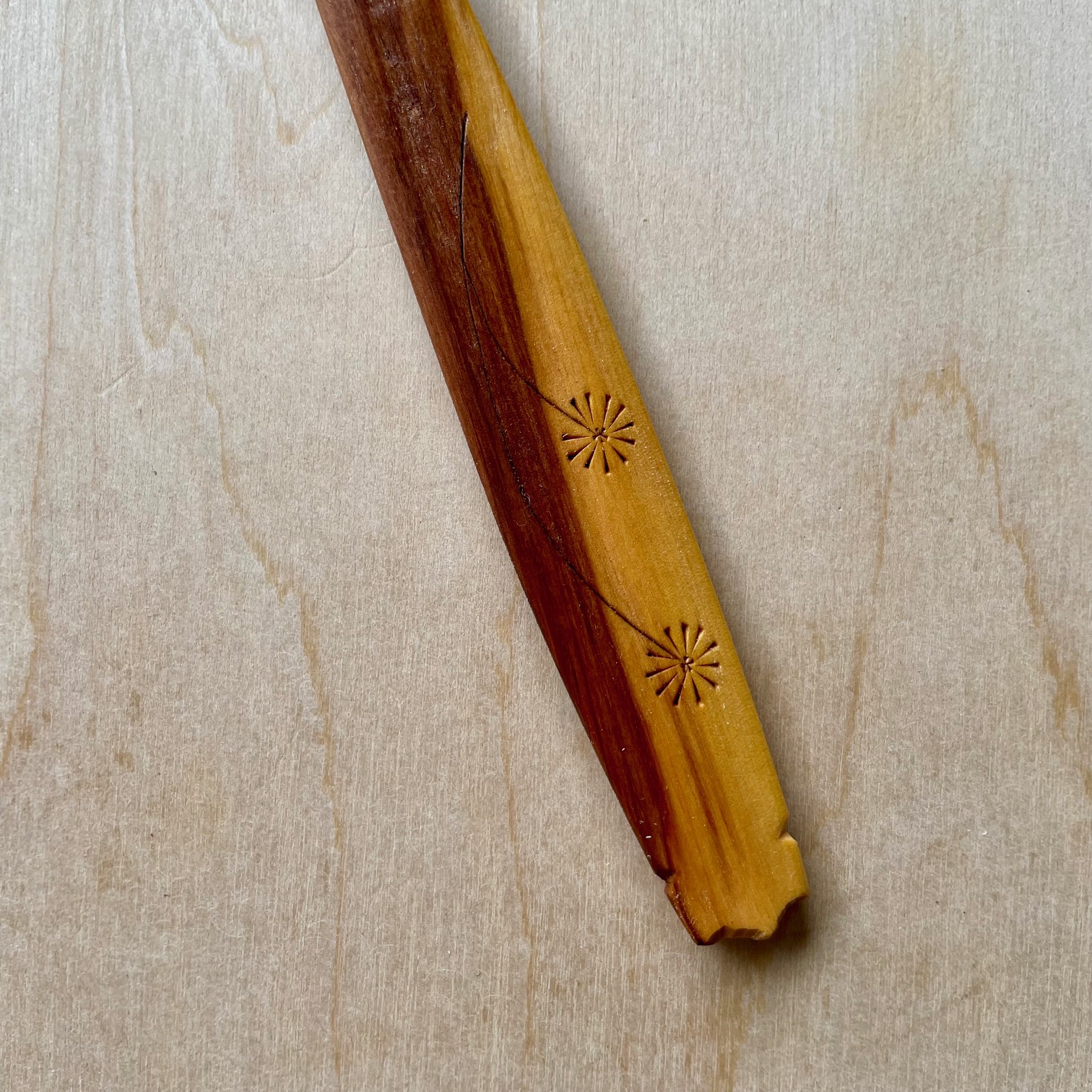 Two-Tone Tasting Spoon with Flowers