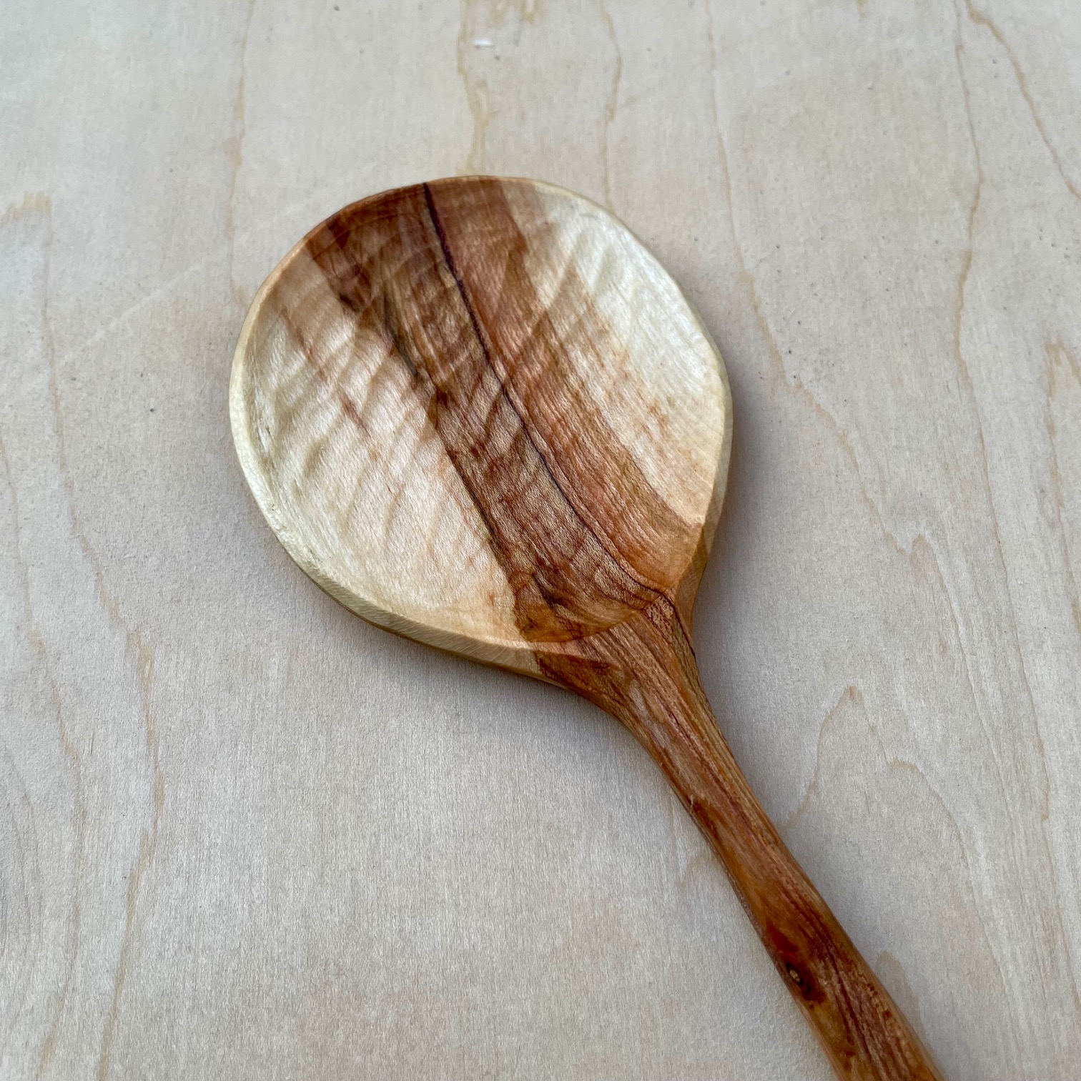 12" Maple cooking spoon