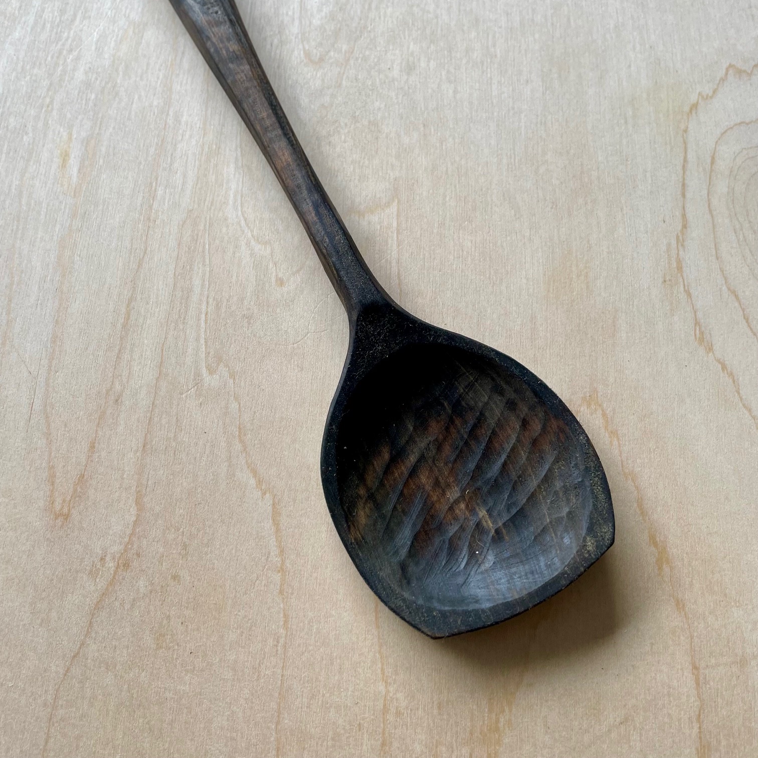Flat-tipped Ebonized Spoon