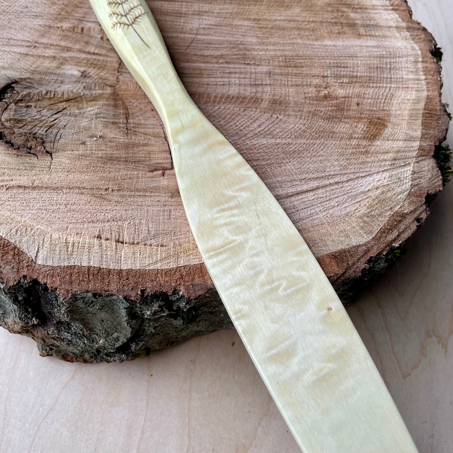 Special Quilted Maple Spurtle