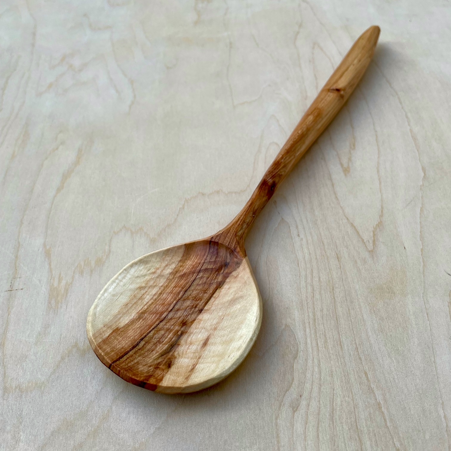 12" Maple cooking spoon