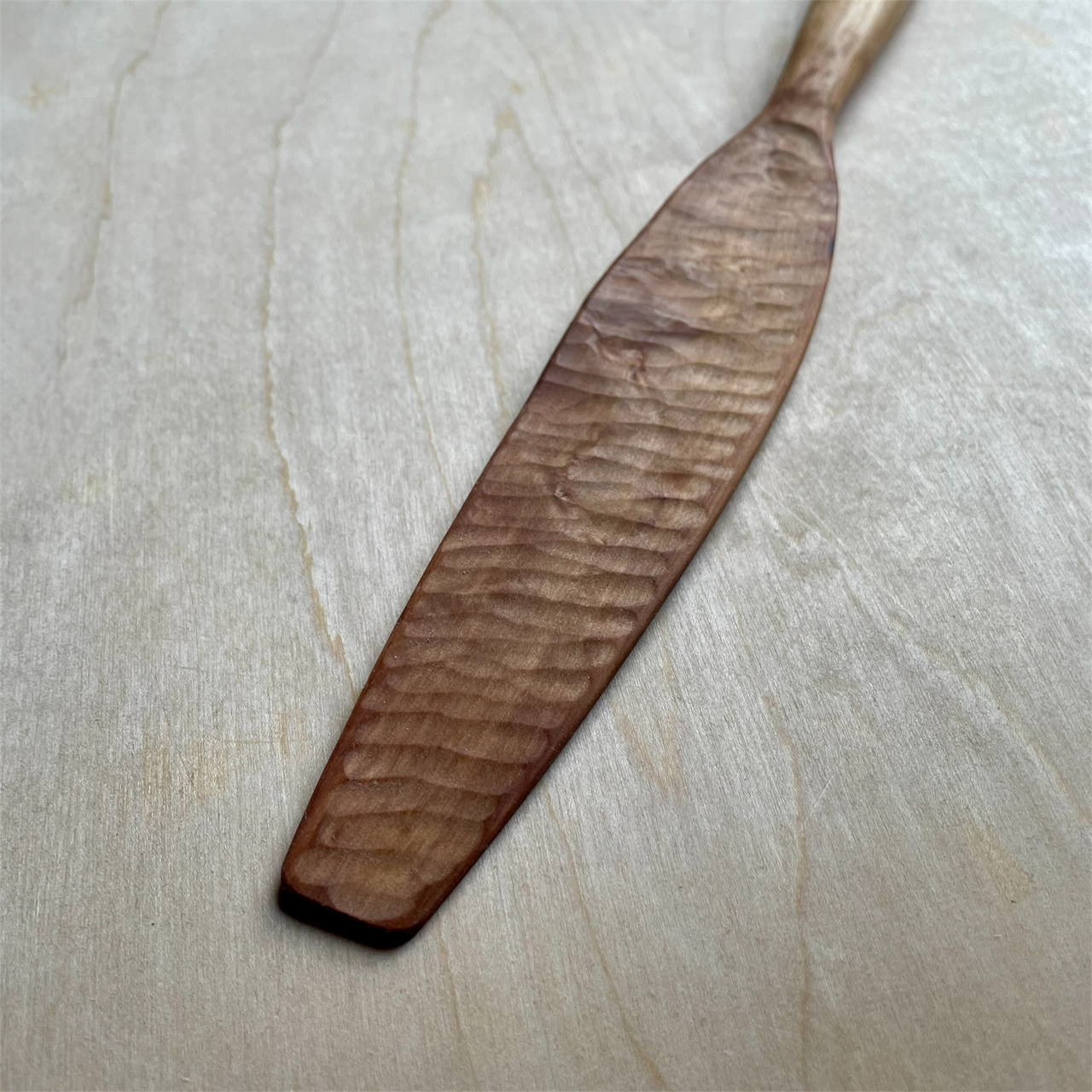 12" baked Maple spurtle