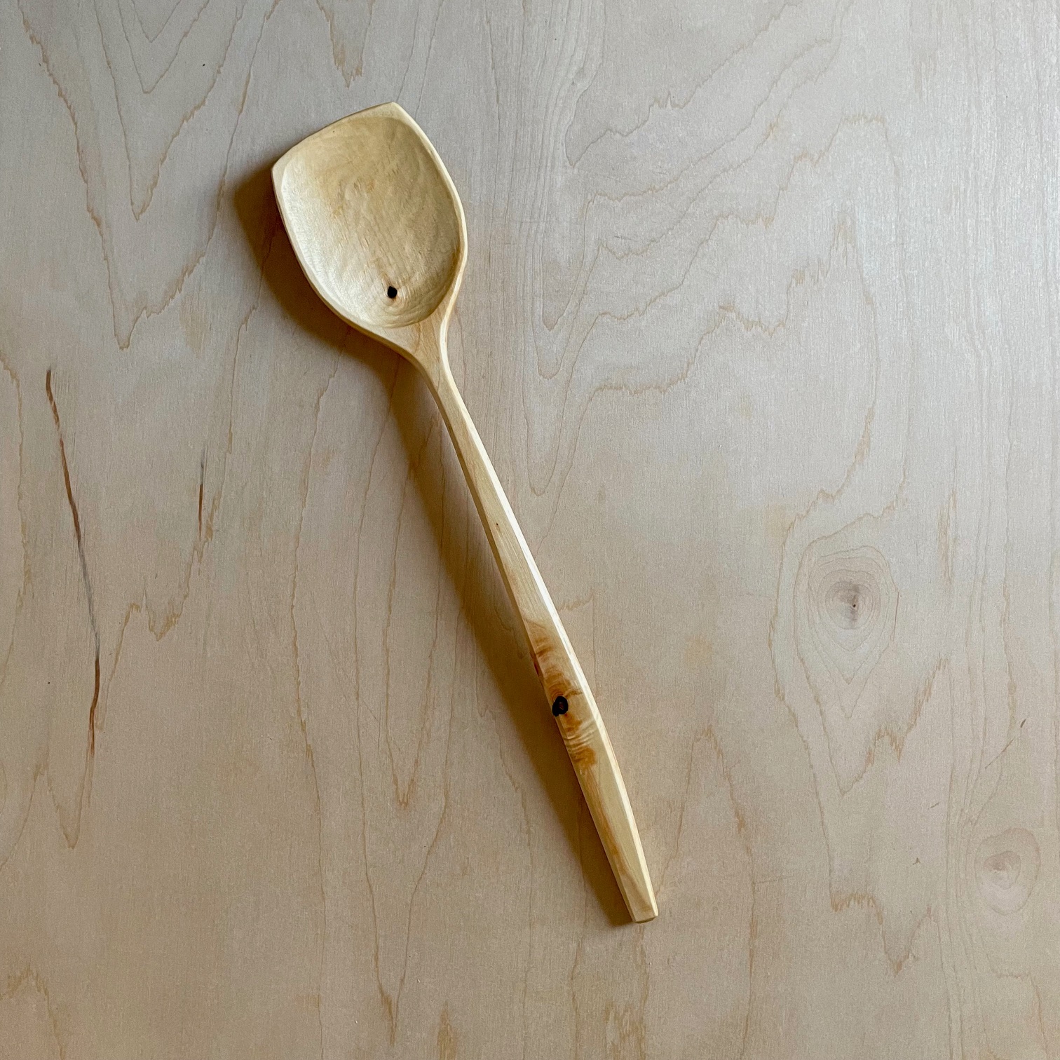 Maple Flat-Tipped Everyday Cooking Spoon