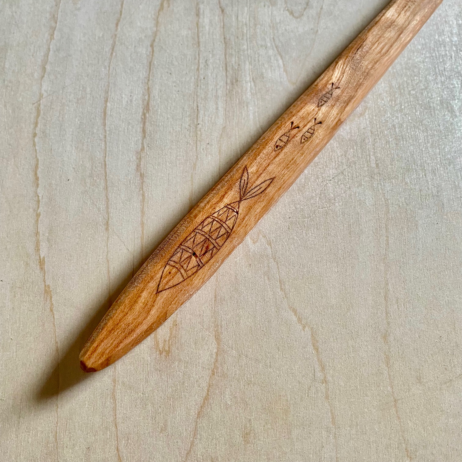 Black Birch Cooking Spoon — Fish & Minnows Kolrosing