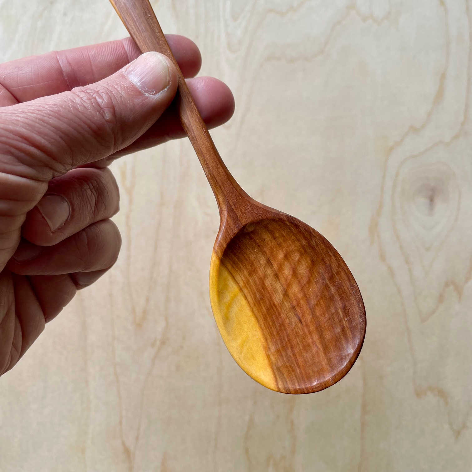 Two-Tone Tasting Spoon with Flowers