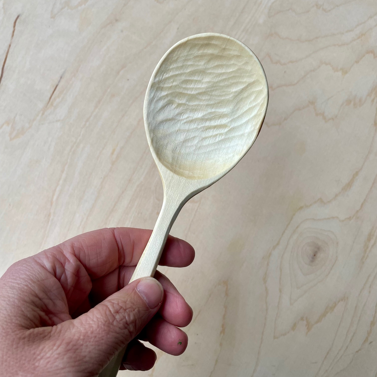 12" Maple cooking spoon