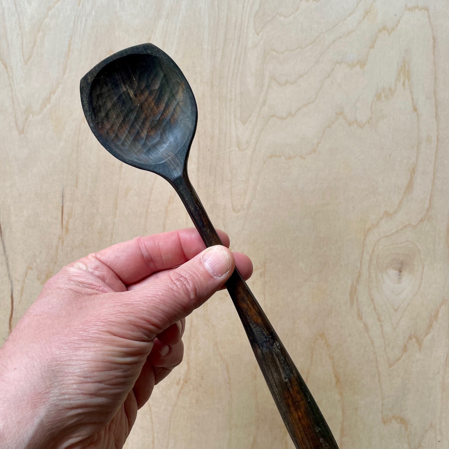 Flat-tipped Ebonized Spoon