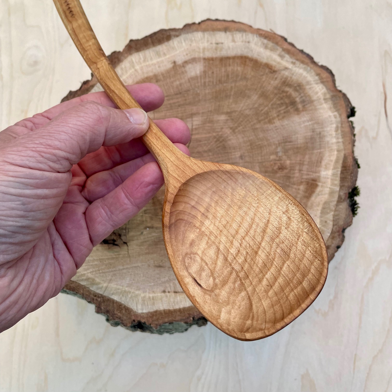 13" Baked Maple Cooking Spoon