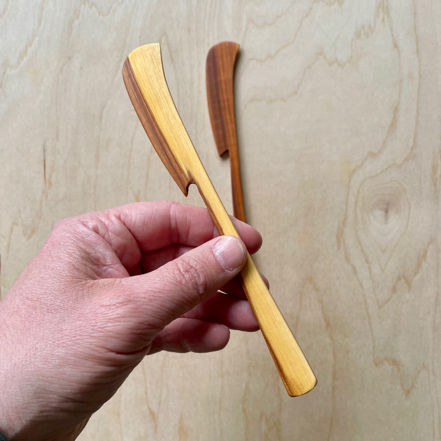 Hand-carved Spreaders - Set of 2