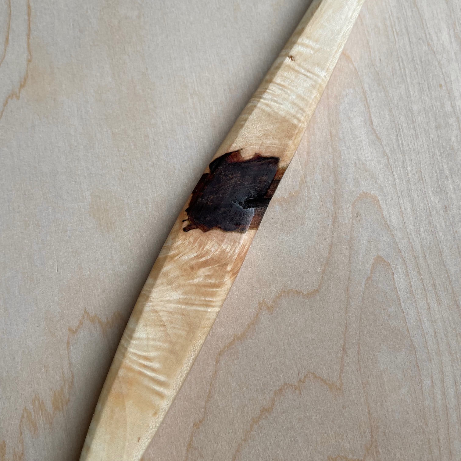 13" Maple cooking spoon