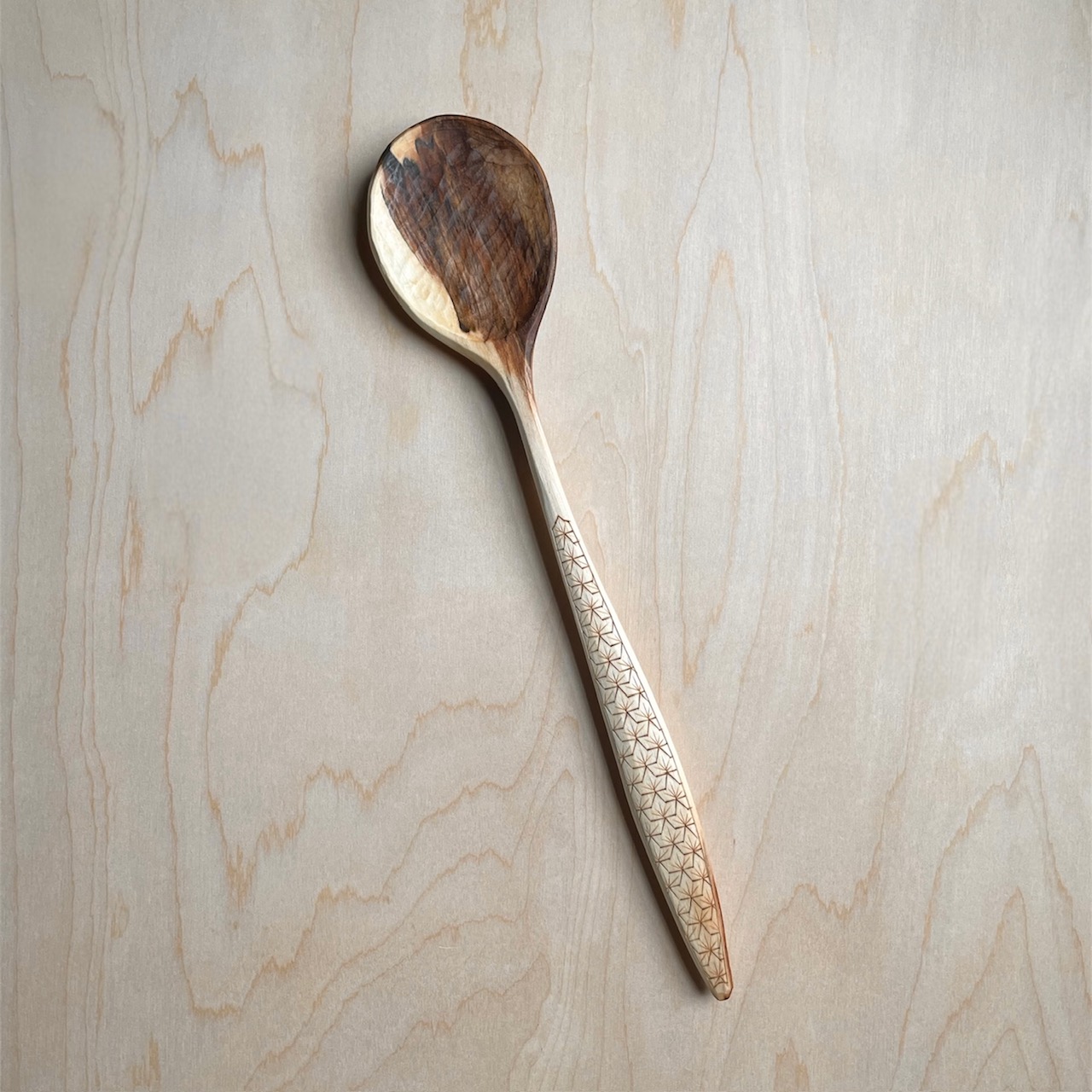 13" Maple cooking spoon