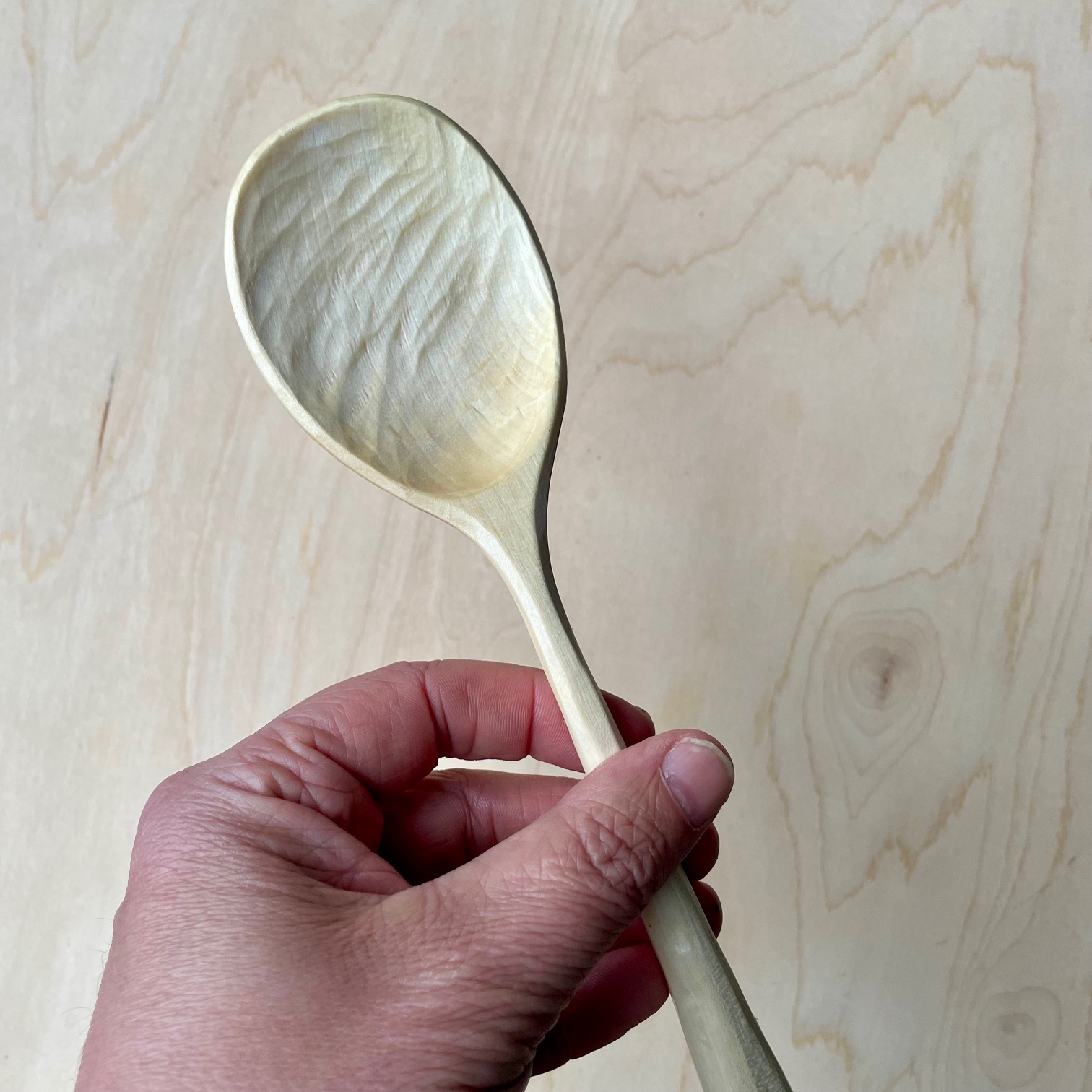 13" Maple cooking spoon