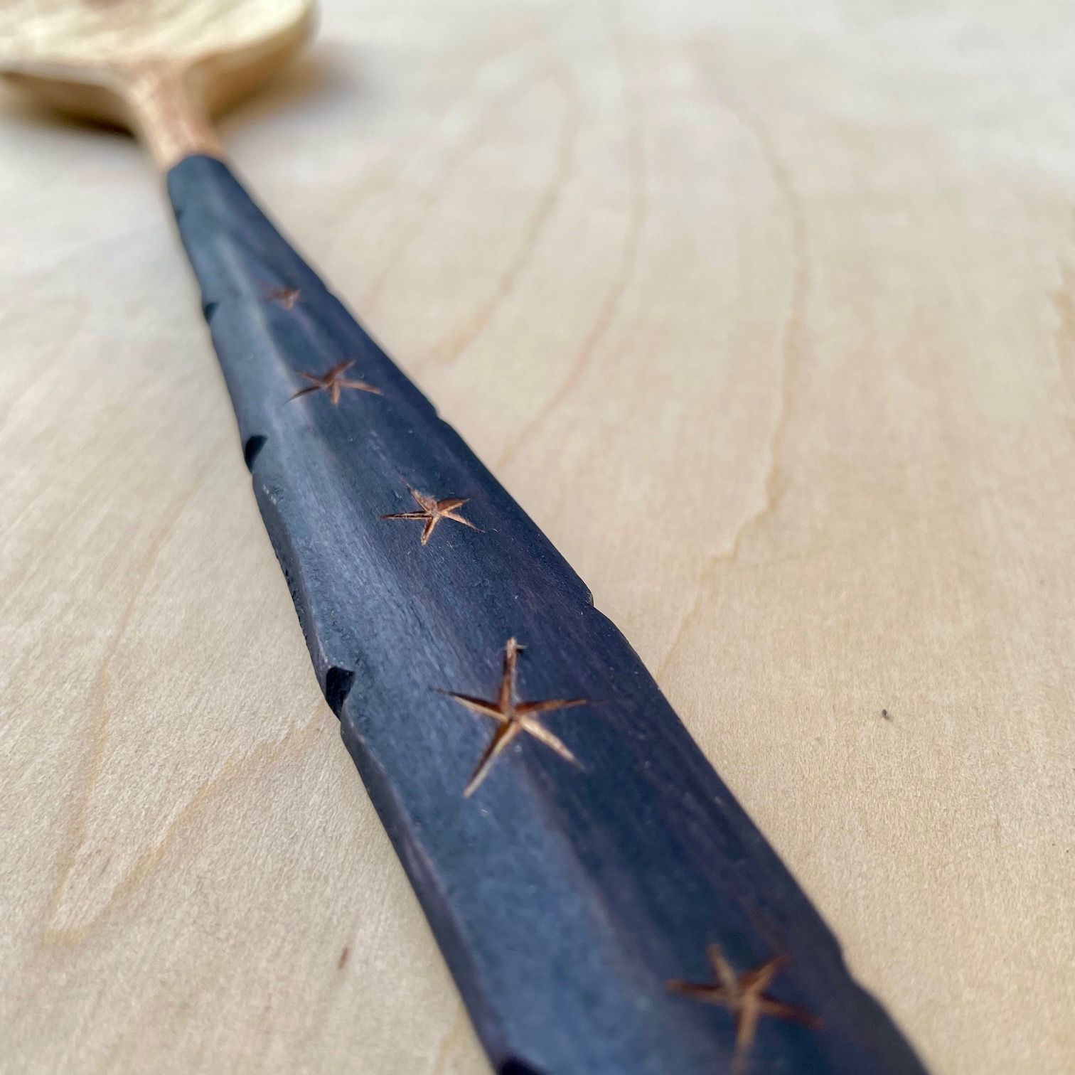 12" Starry Night cooking spoon