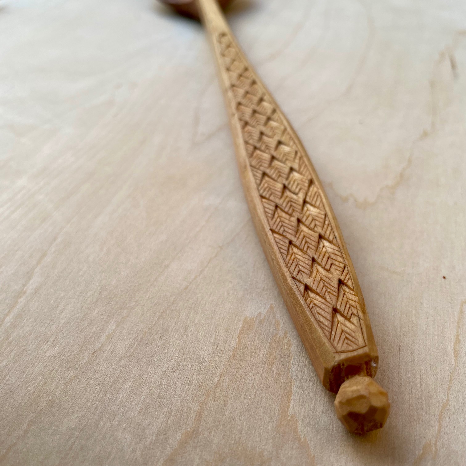 12" Apple cooking spoon 