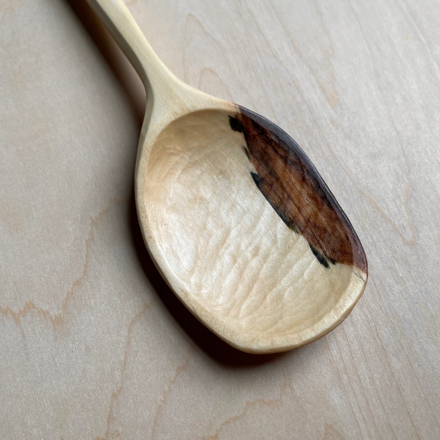 13" Maple cooking spoon