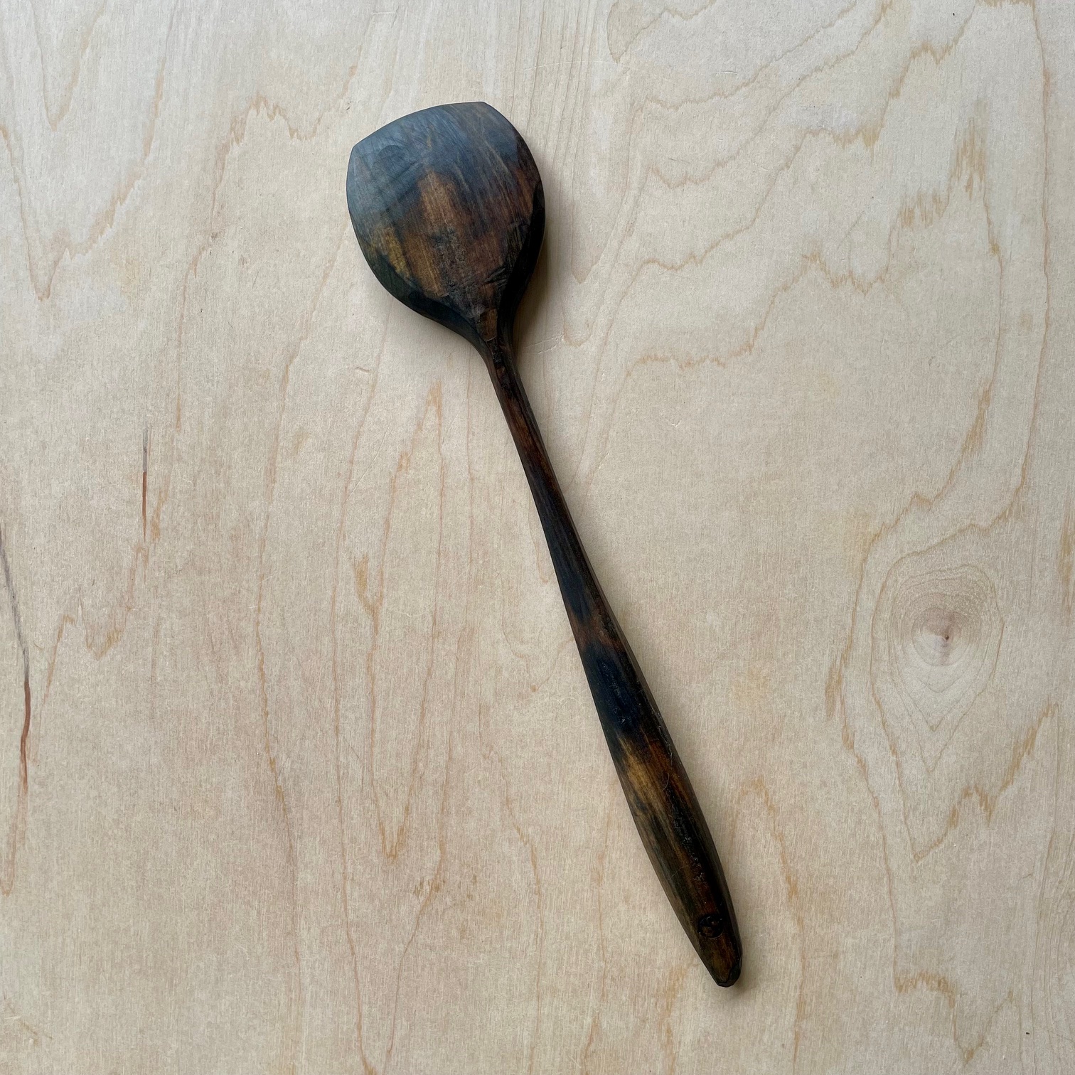 Flat-tipped Ebonized Spoon