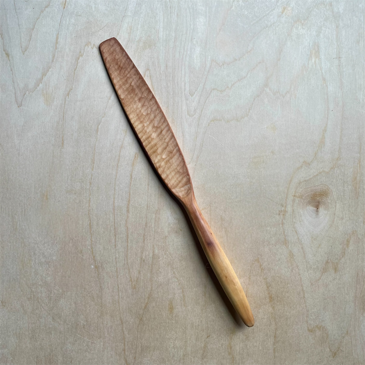 12" baked Maple spurtle