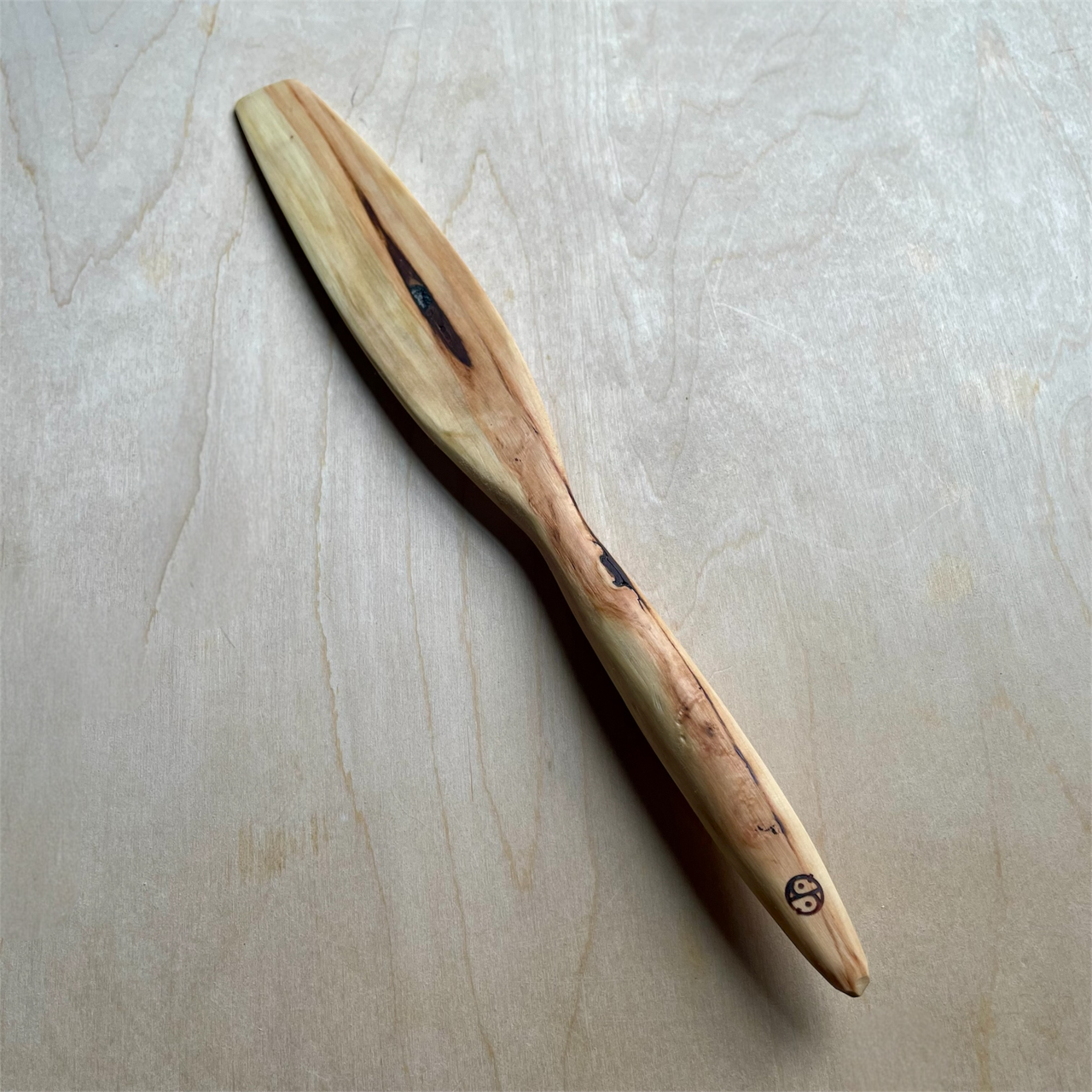 12" baked Maple spurtle