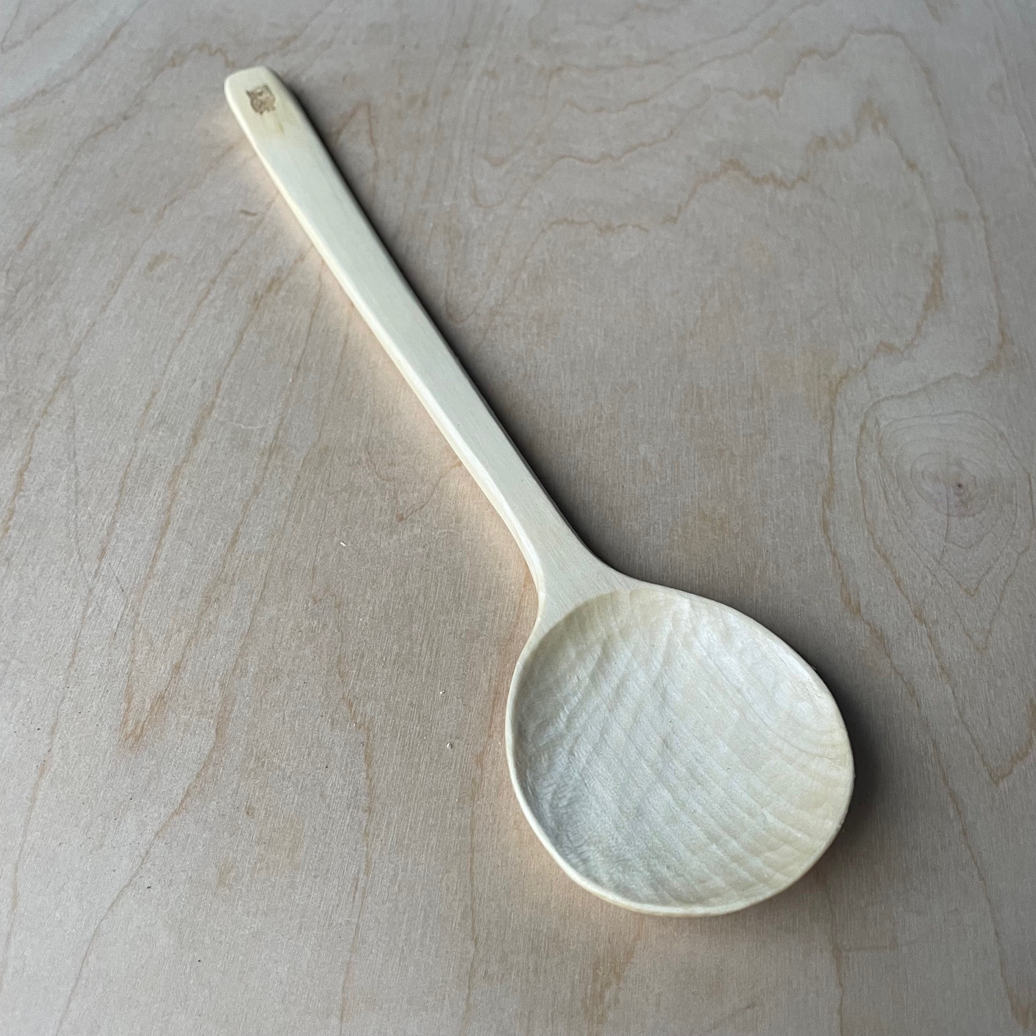 Everyday Maple Stirring Spoon — Owl