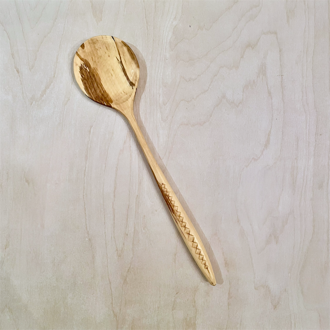 13" Spalted Pear cooking spoon