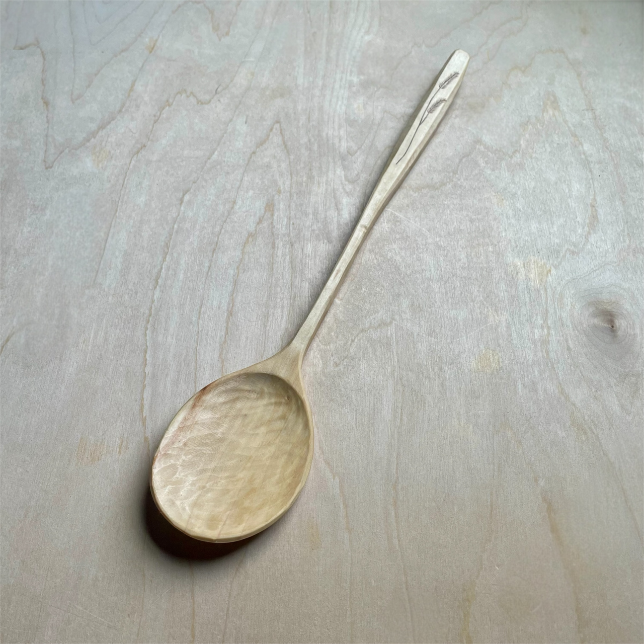 12" Maple cooking spoon
