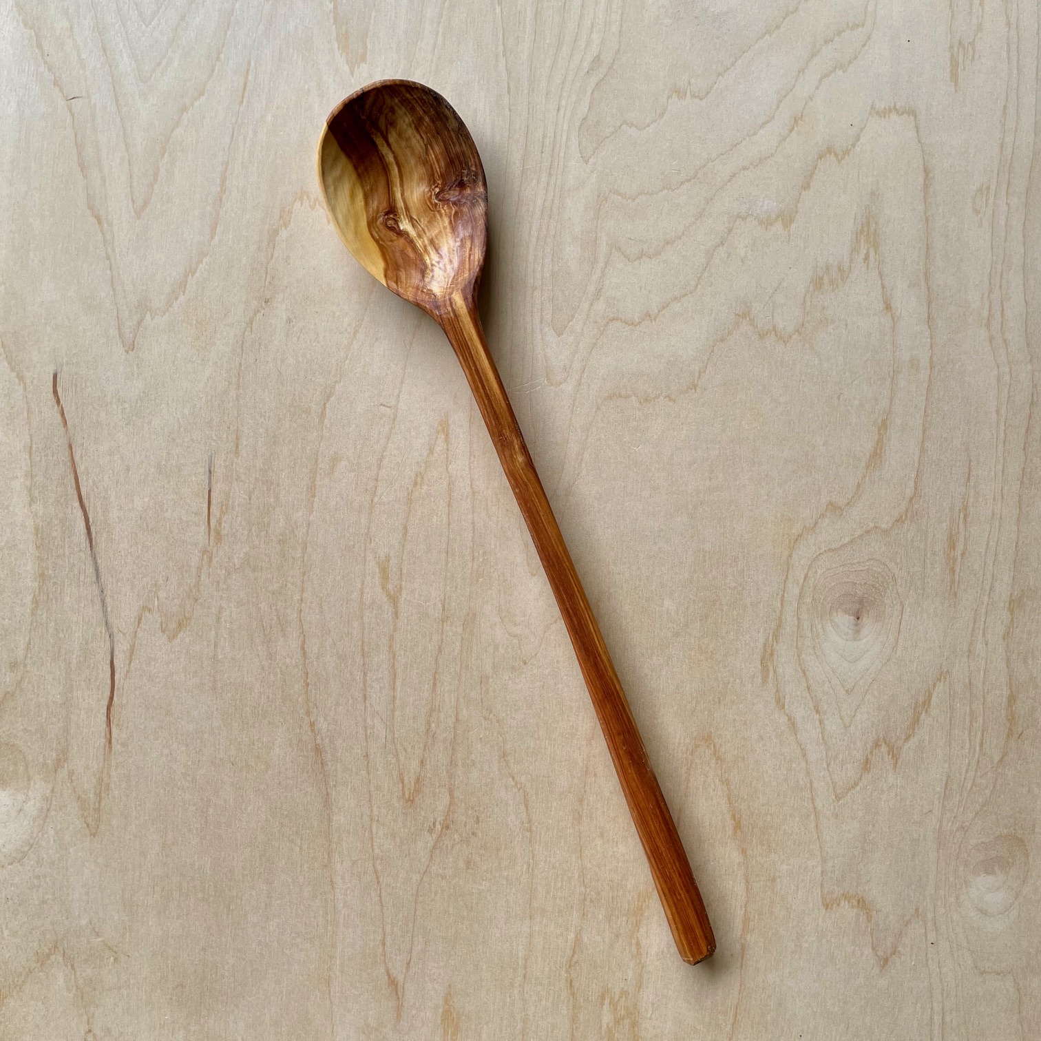 Long Spalted Crabapple Cooking Spoon