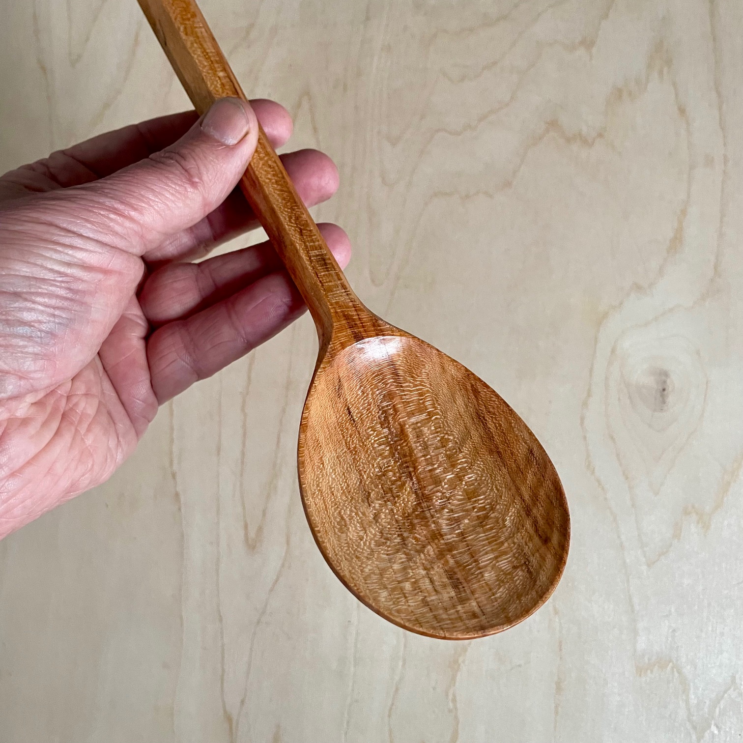 14" Hexagon-Handle Cooking Spoon 