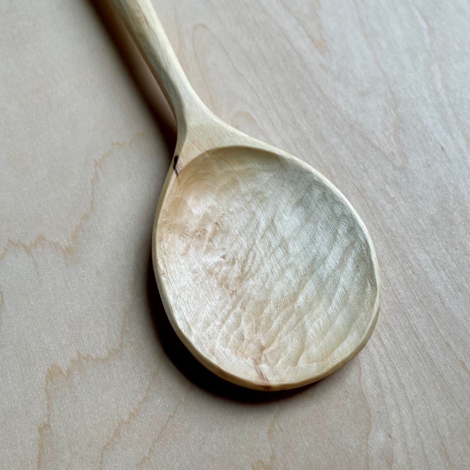 12" Maple cooking spoon