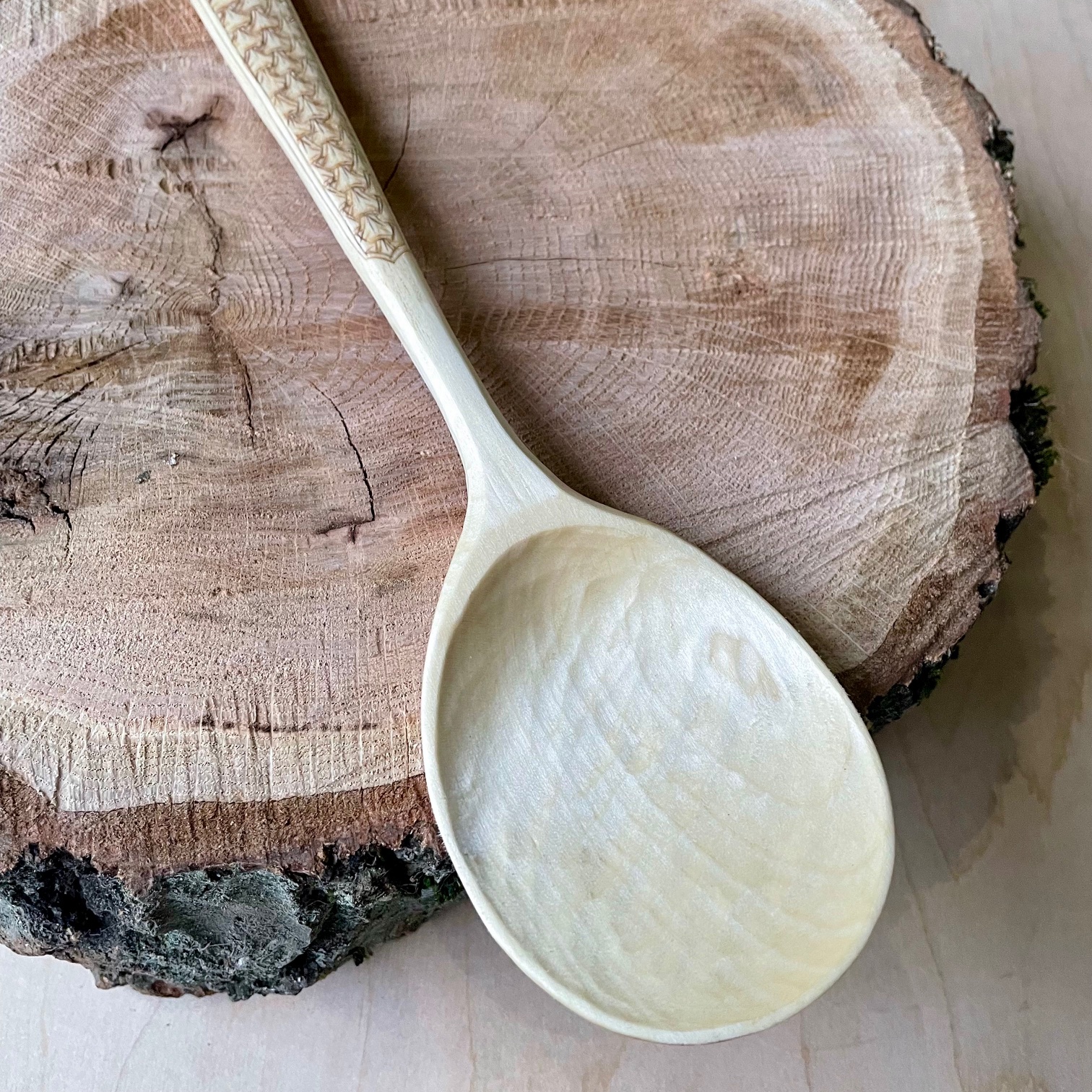Maple Serving Spoon — Woven Kolrosing