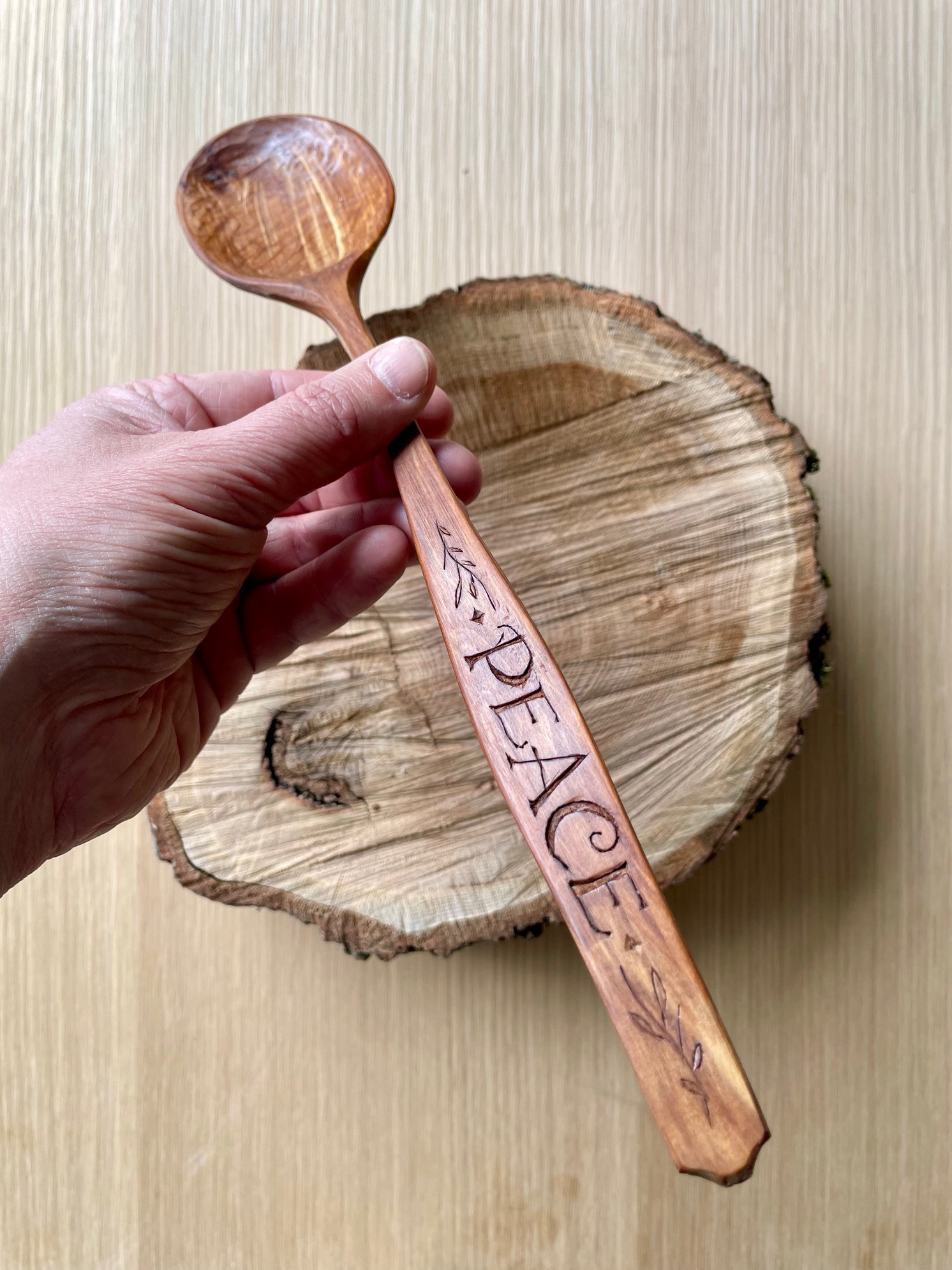 "Peace" Serving Spoon