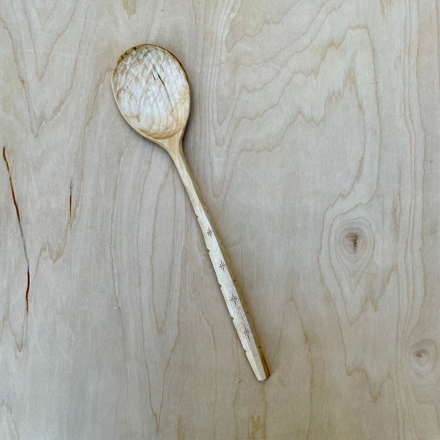 12" Maple cooking spoon
