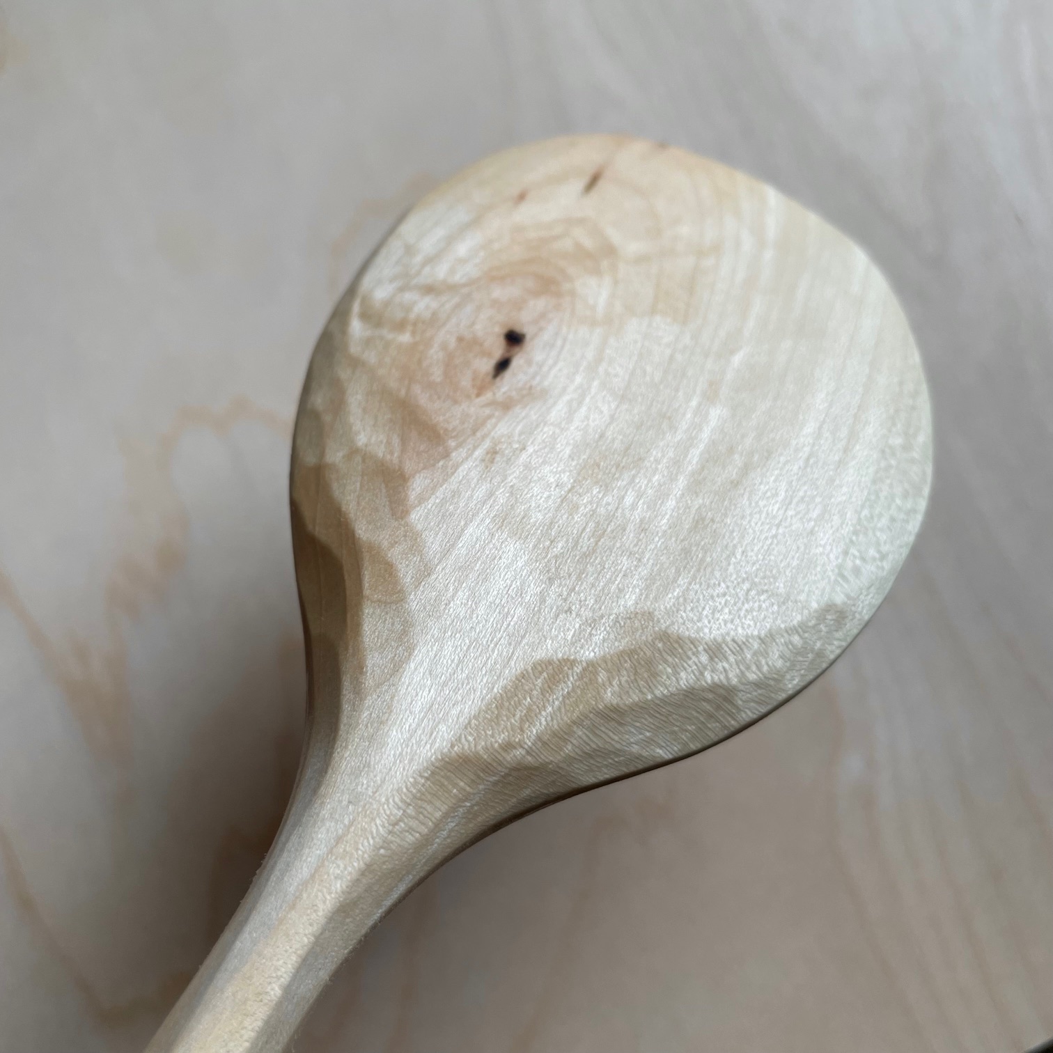 12" Maple cooking spoon