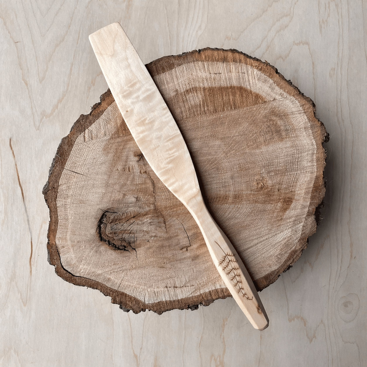 Special Quilted Maple Spurtle