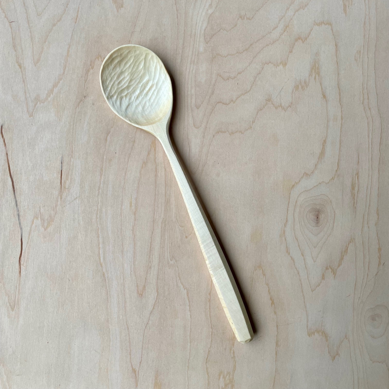 12" Maple cooking spoon