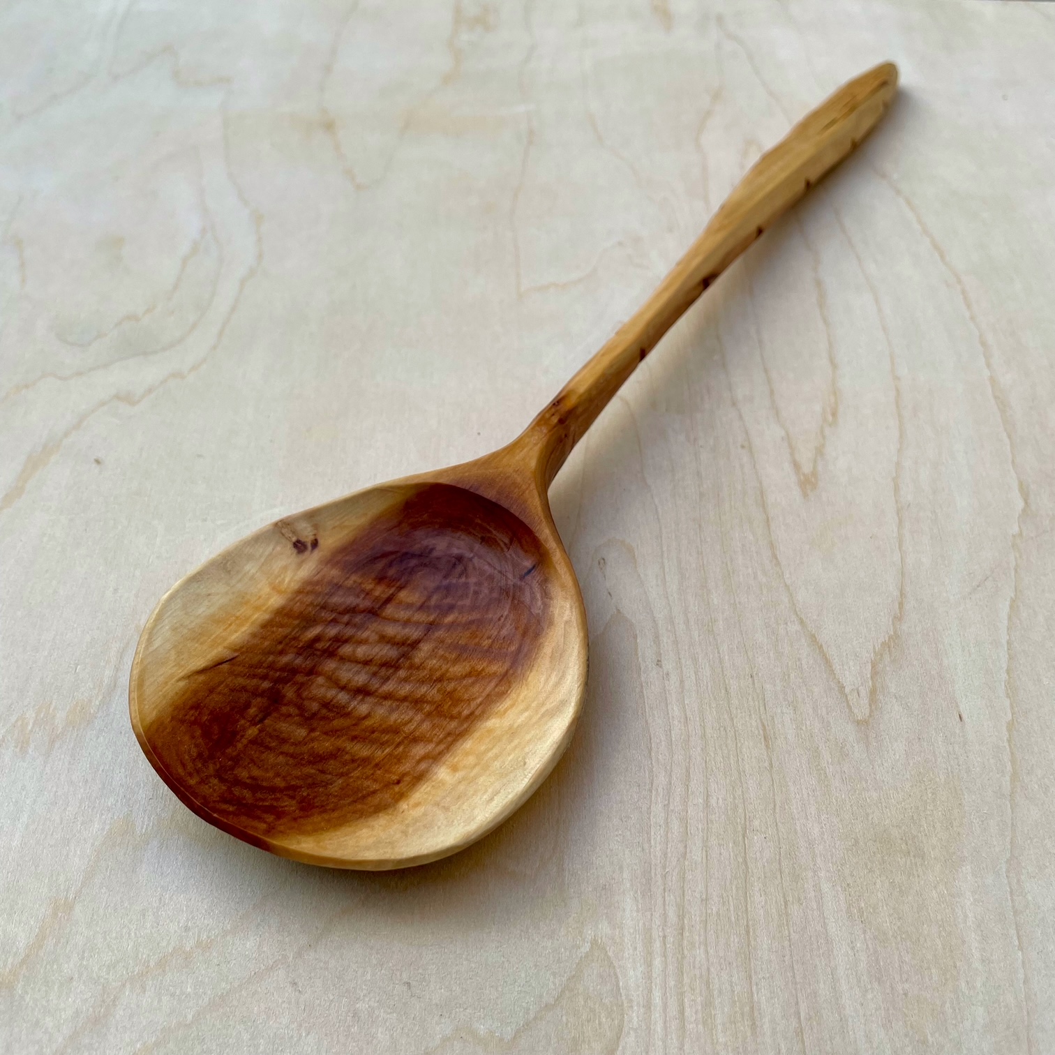 12" Apple cooking spoon