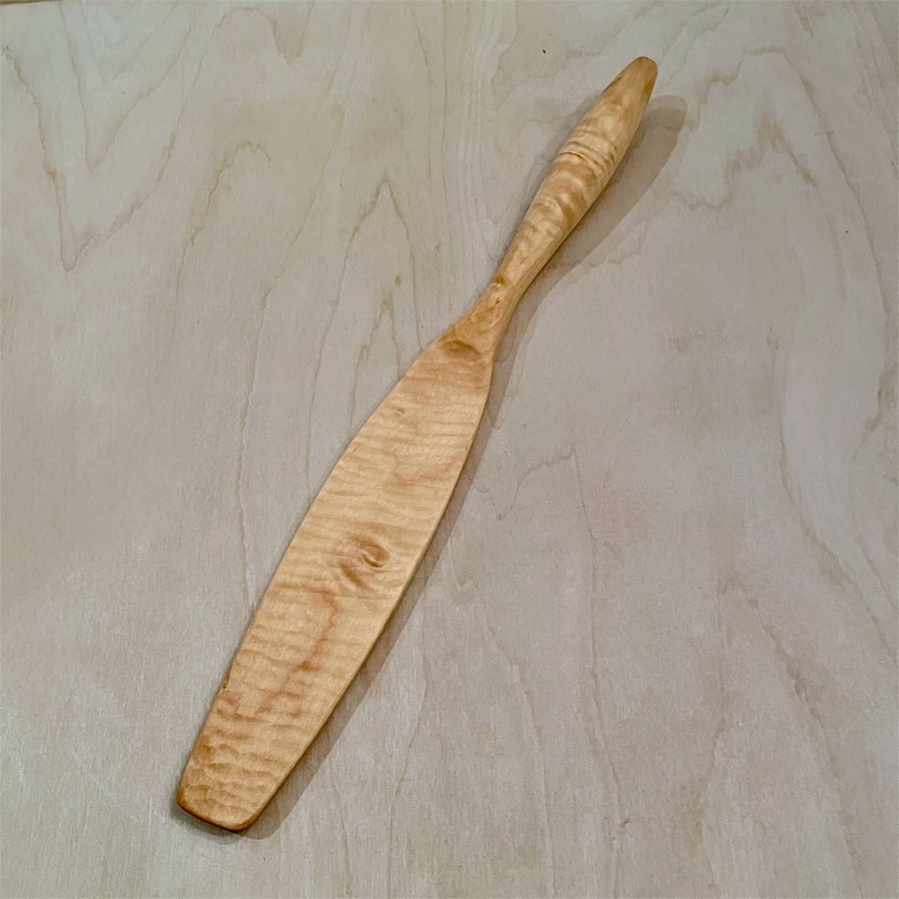 13" Curly Maple spurtle
